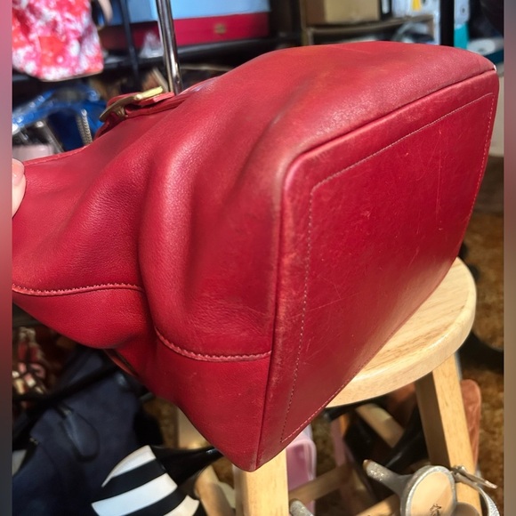 1992 Coach TRUE VINTAGE Red Legacy Market Tote​ - Picture 9 of 15